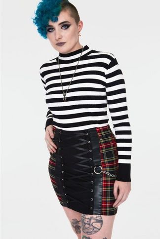 Disgraced tartan tube skirt