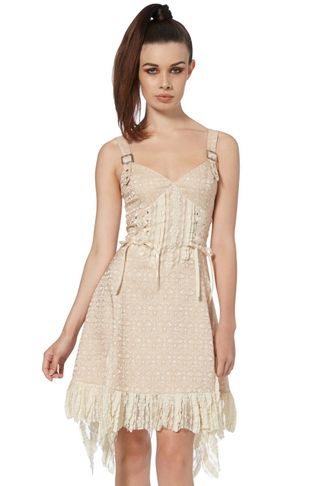 Victoriana beige lace dress Jawbreaker