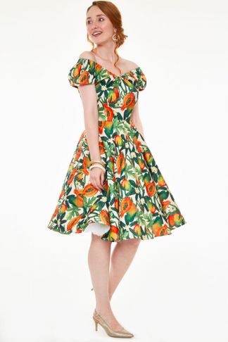Cherie Tropical fruit swingdress