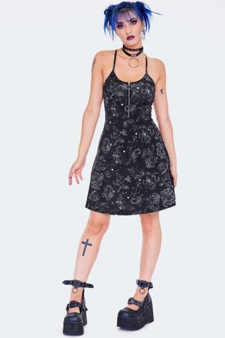 Jawbreaker Zodiac Constellation Printed Mini Dress