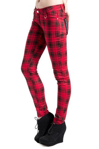 Banned Skinny Tartan Jeans 