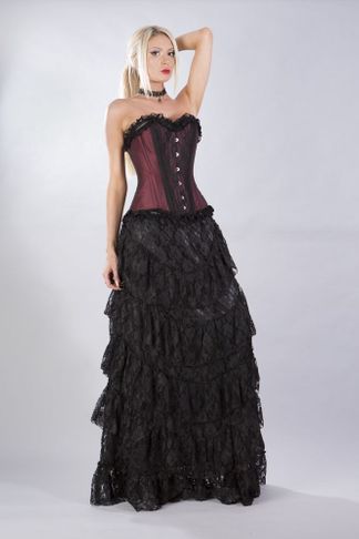 Elizium overbust corset burgundy