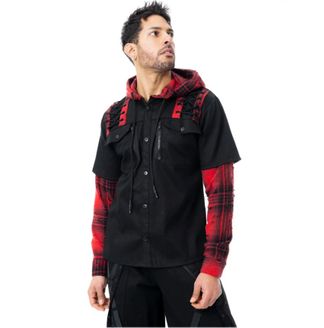 Ellery shacket blk/red