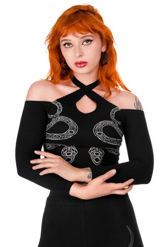 Cathedral snake blouse top