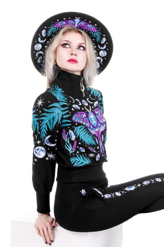 Enchanted Forest sweater met rits