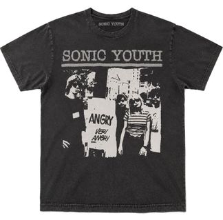 Sonic Youth Unisex T-Shirt: Angry (Black)