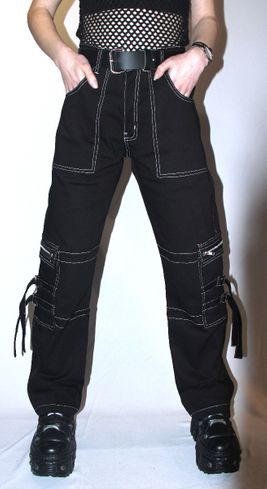 denim black unisex broek