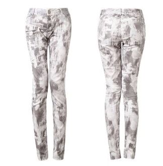 punk broek off-white silver stain