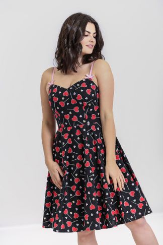 Lollies Midi jurk 50's rockabilly