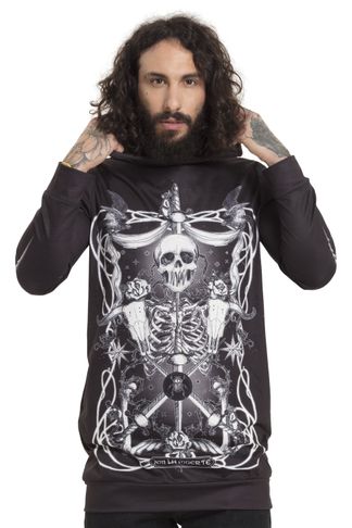 Muerte Tarot sweater met capuchon