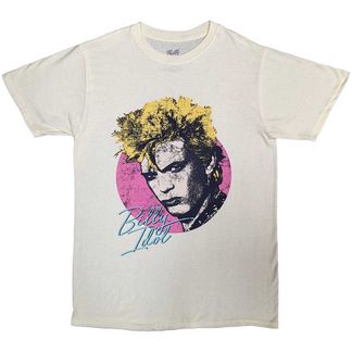 Billy idol Circle Illustration (natural) T-shirt