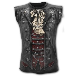 GOTH WRAP - Allover Sleeveless T-Shirt Black