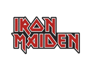Iron maiden logo cut out patch