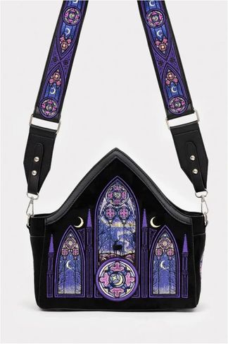 Aurora cross body bag northern lights geborduurd