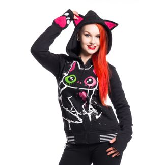 Kitty mase Hooded sweater jacket