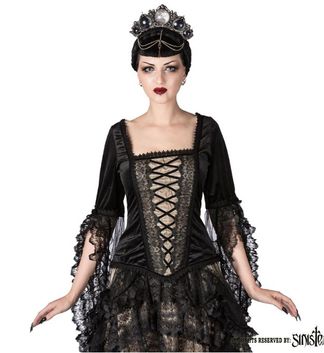 Sinister 1075 Elisabeth Victorian Goth top (ivory)