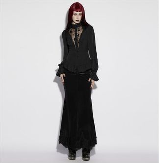 Punkrave OY-1918 Gothic blouse zwart