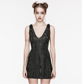 Punkrave Plunging Mesh Splice jurk