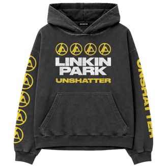 Linkin Park Unisex Pullover Hoodie: Unshatter (Charcoal Grey) 