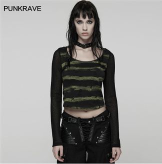 Green cool punk tees