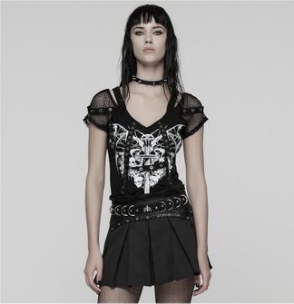 Punk printed skull top