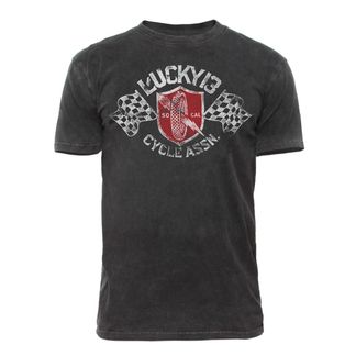 Lucky13 Cycle assn T-shirt vintage black