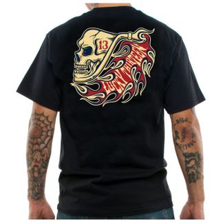 Lucky13 The pipe skull T-shirt