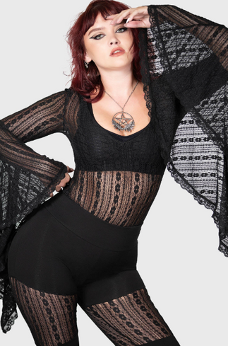 Lorelena Bodysuit zwart Killstar