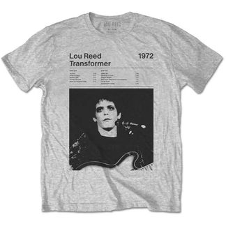 Lou reed transformer tracklist T-shirt (grijs)