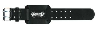 Aborted ‘Logo’ Leather Wristband