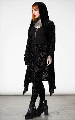 Killstar Malachite  burnout cardigan vest