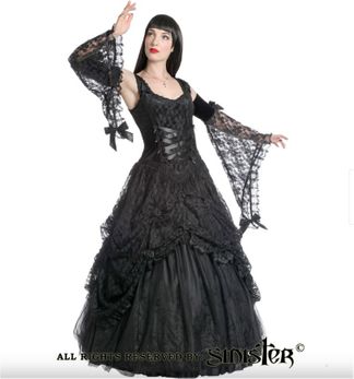 Sinister 914 Black wedding dress  sinister