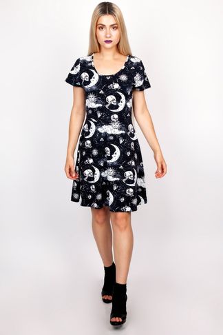 Moonstone skater jurk