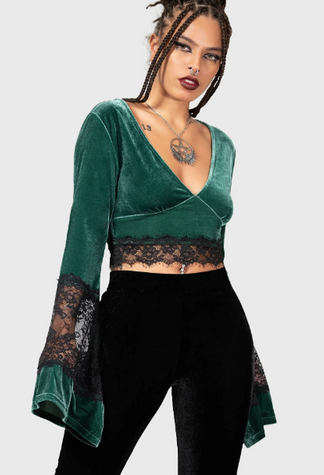 Naomi longsleeve top groen