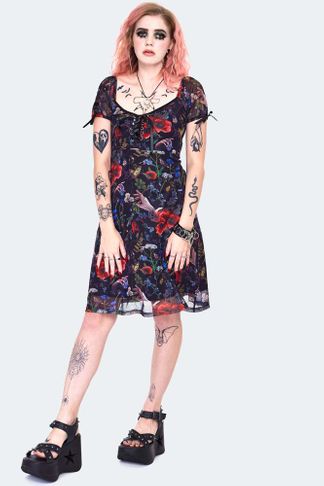 Jawbreaker Night meadow mini dress