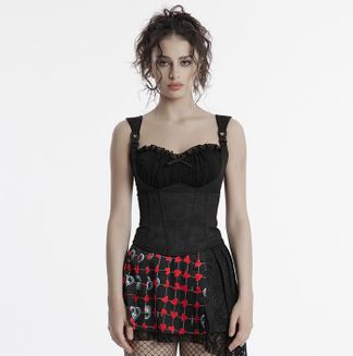 Goth corset cami black