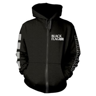 Black flag Logo Hooded sweater met rits