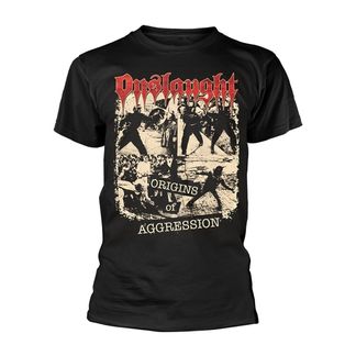 Onslaught Origins of aggression T-shirt Front+backprint
