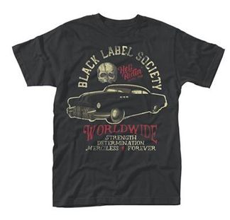 HELL RIDING HOT ROD  by BLACK LABEL SOCIETY  T-Shirt, Front & Back Print