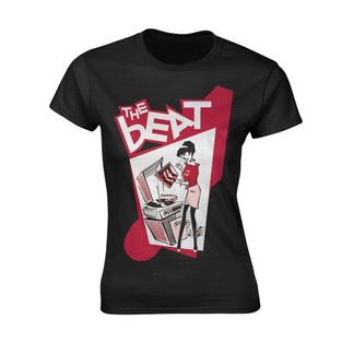 The Beat Record player girl Girlie T-shirt