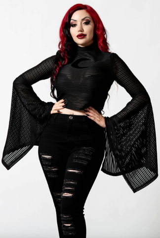 Killstar Phases striped top