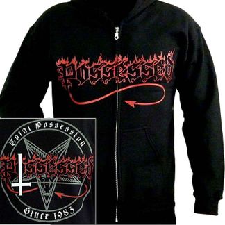 Possessed Total possession Sweater met rits+capuchon