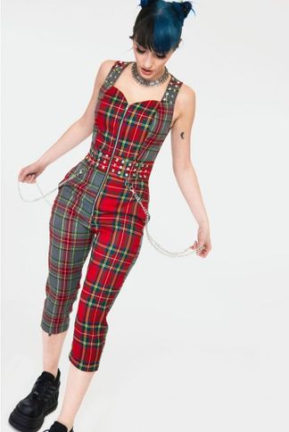 Pretty vacant Overall tartan