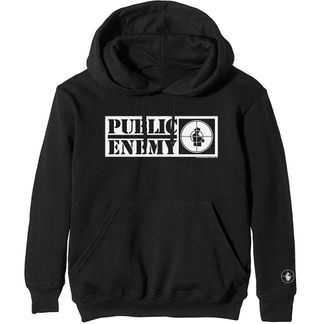Public enemy crosshairs logo (sleeve print) Hooded sweater