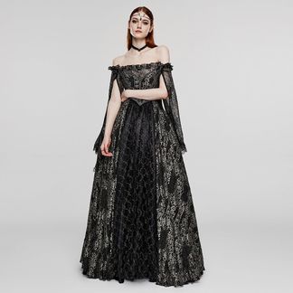 Hallows eve Goth off-shoulder jurk