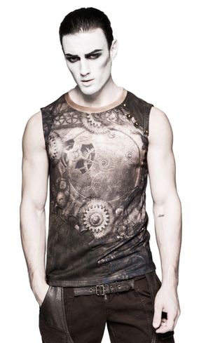 Time will tell Sleeveless steampunk shirt