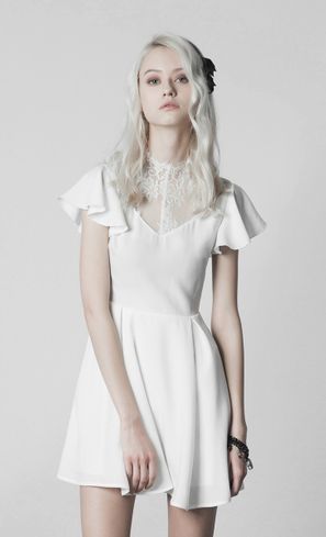 Amaris goth dress (off-white)
