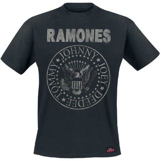 Ramones Seal ( Hey Ho scratch back print) T-shirt