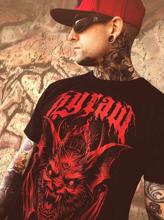 Red bat T-shirt