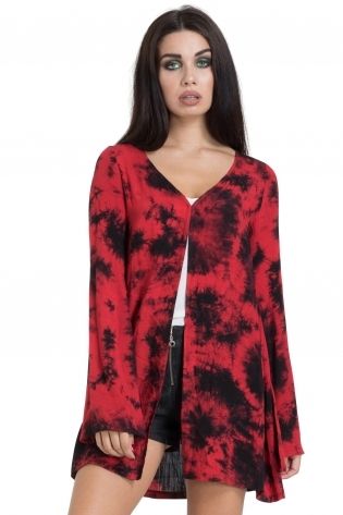 Tie-Dye Kimono Red